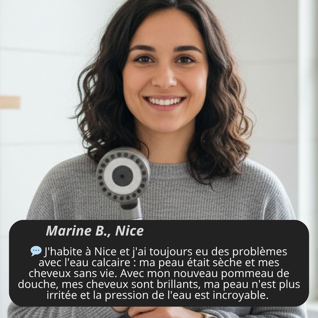 Pommeau de Douche Filtrant et Anti-Calcaire