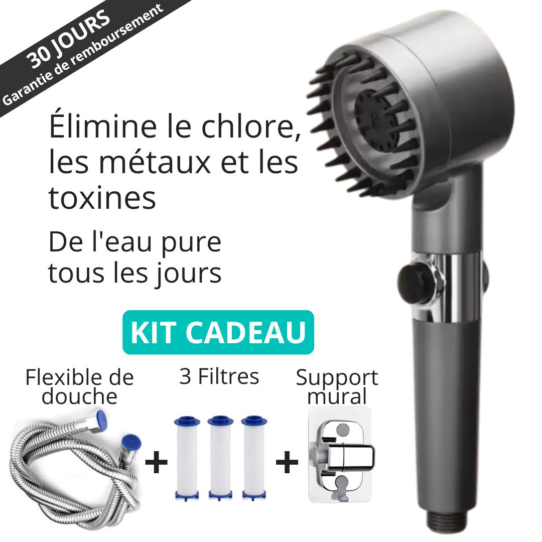 Pommeau de Douche Filtrant et Anti-Calcaire