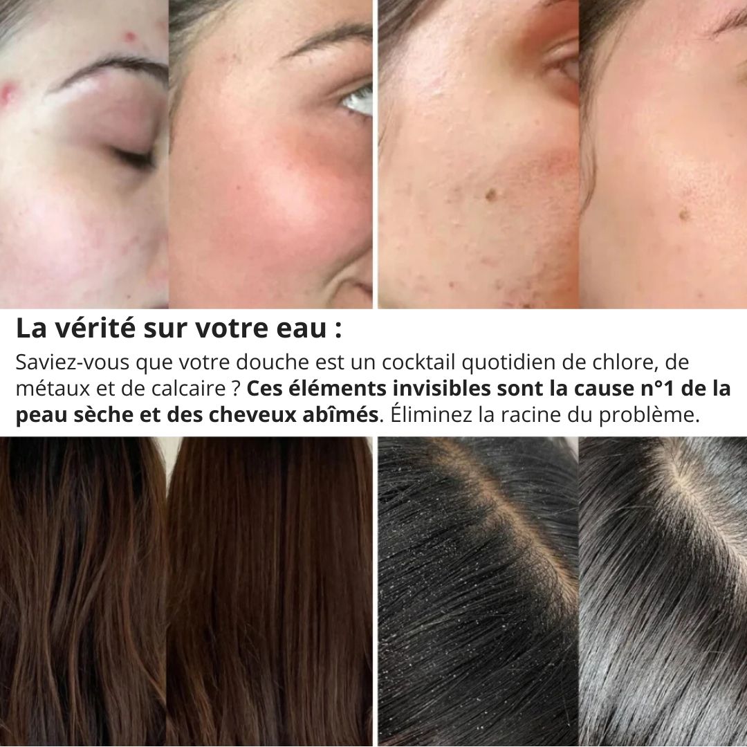 Pommeau de Douche Filtrant et Anti-Calcaire